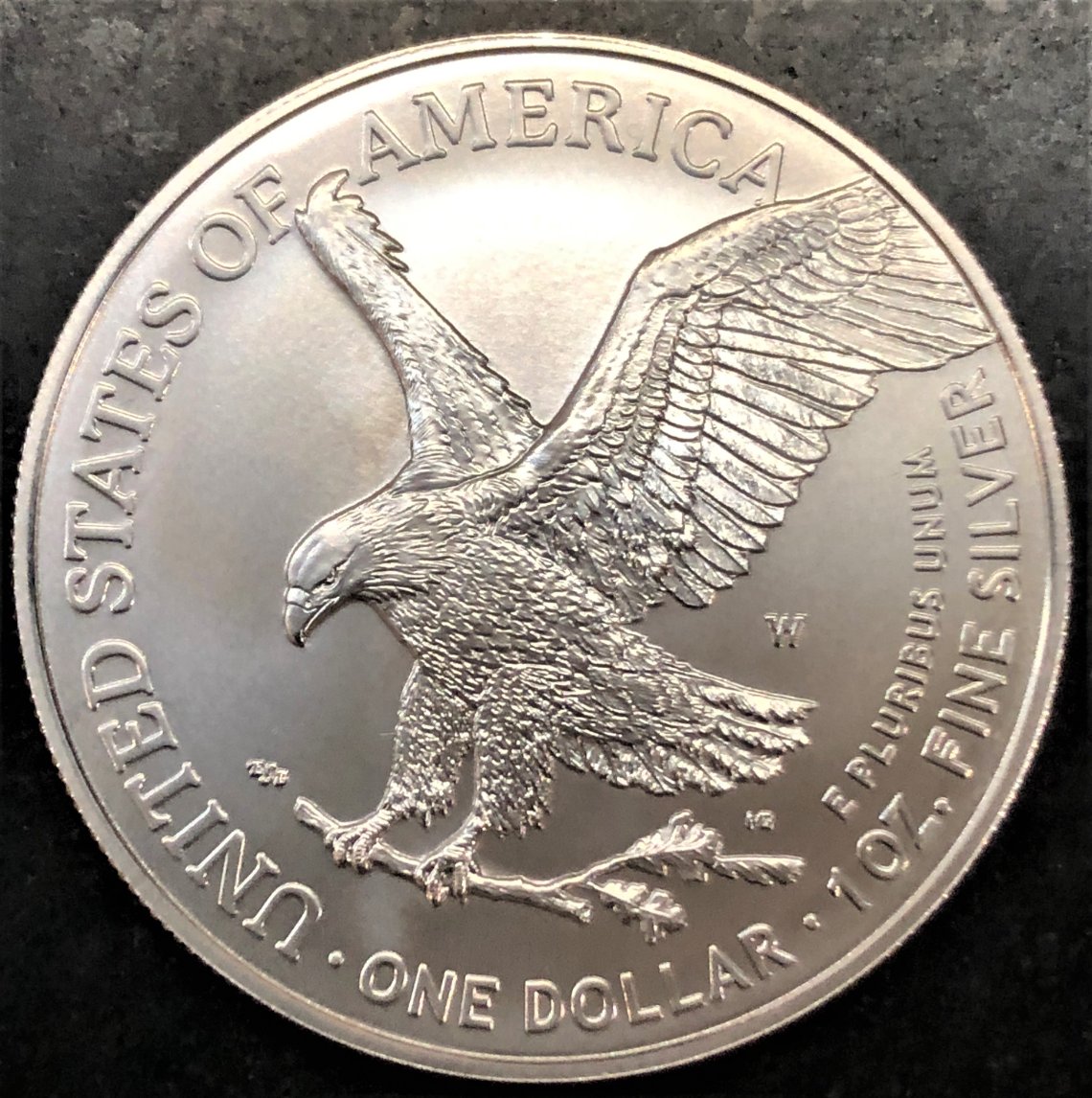2021-W-Silver-Eagle-Type-2-With-Missing-Rim-Portion-Partial-Collar-Error?