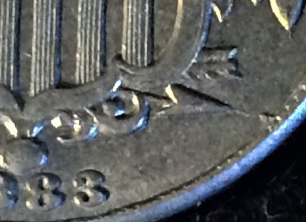 1883-Nickel-With-Altered-Motto-And-Multiple-Cracks