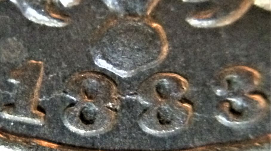 1883-Nickel-With-Altered-Motto-And-Multiple-Cracks
