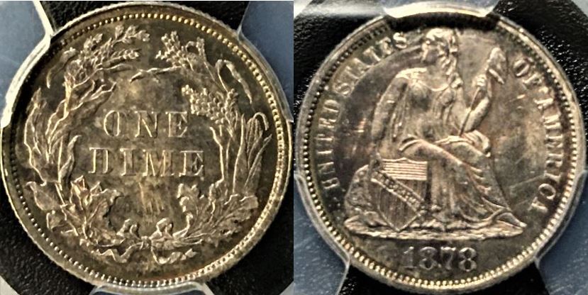 1878-10c-PCGS-MS-63-F-104,-Type-1-Rev.-For-CAC-Submission-Or-Not