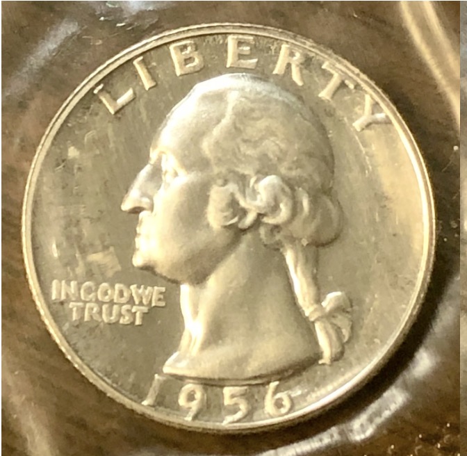 1956-P-Washington-25c-Type-B,-FS---901?---Inside-The-Cellophane.