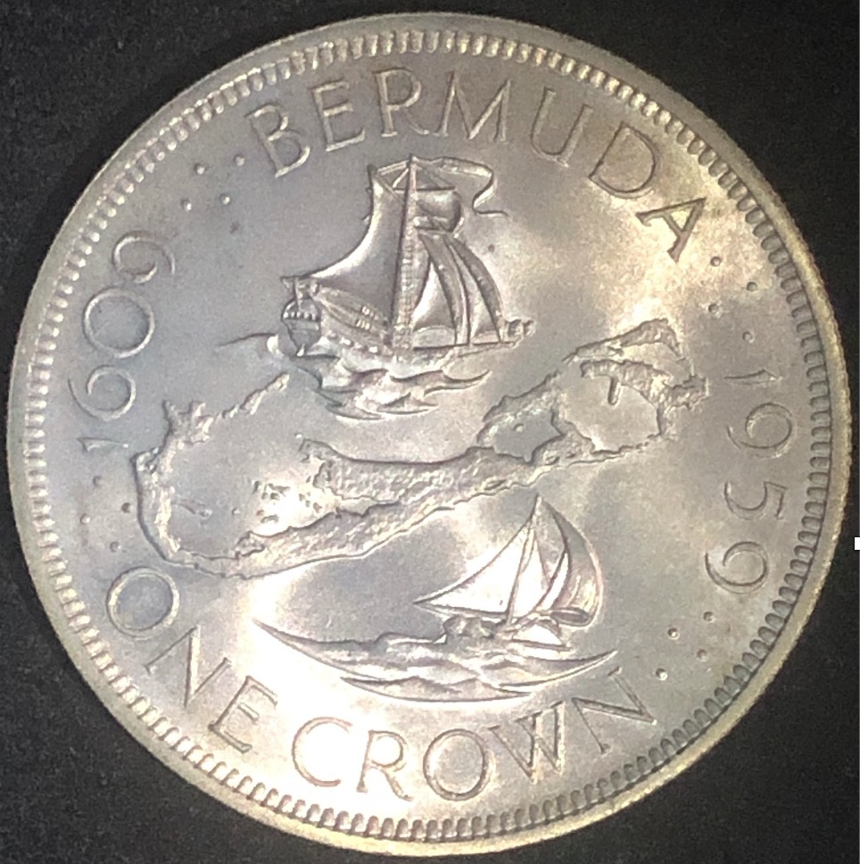 1959-Bermuda-One-Crown--Grade-Check