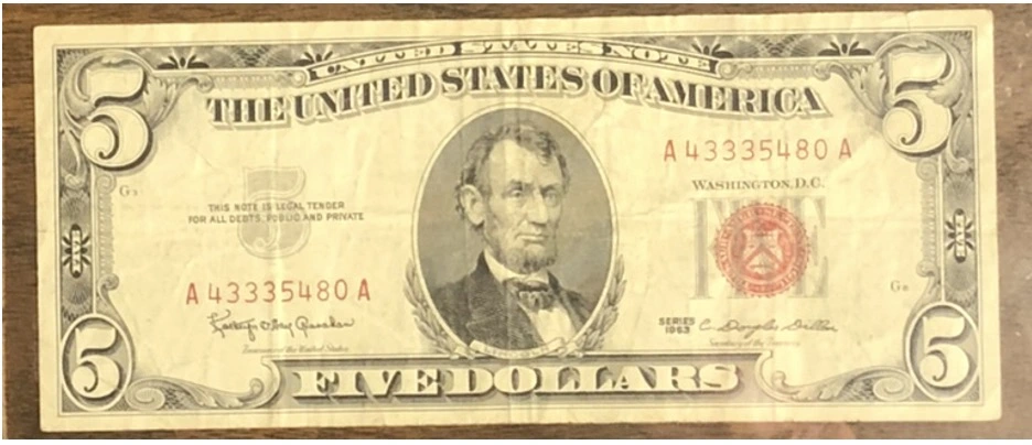 Grade-Needed-For-1963-$5-Red-Seal-Note