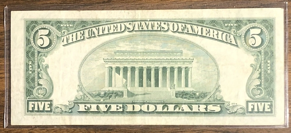 Grade-Needed-For-1934-D-$5-Blue-Seal-Note-W/Stamp-Mark