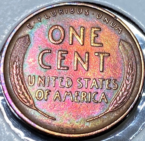 1909-VDB-Lincoln-Penny-With-Toning