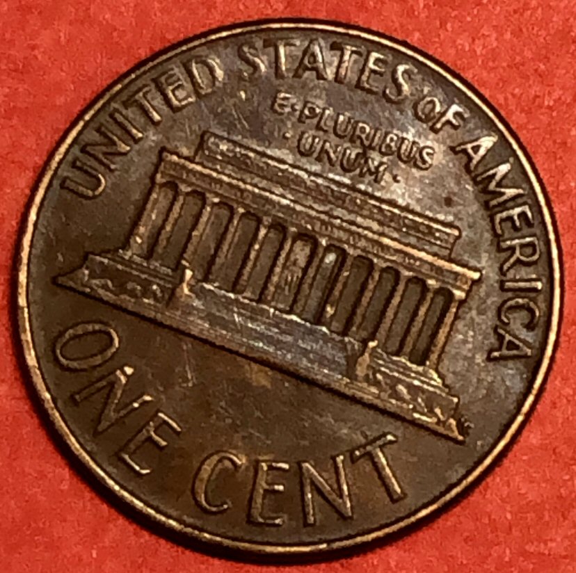 Lincoln-Memorial-Cent,-No-Date,-Split-Planchet?