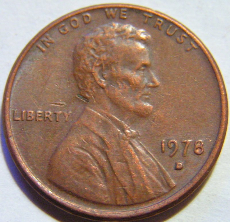Retained-Struck-Through-Wire-1978-D-Cent