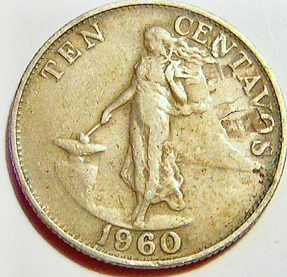 1960-Phillipines-Ten-Centavos