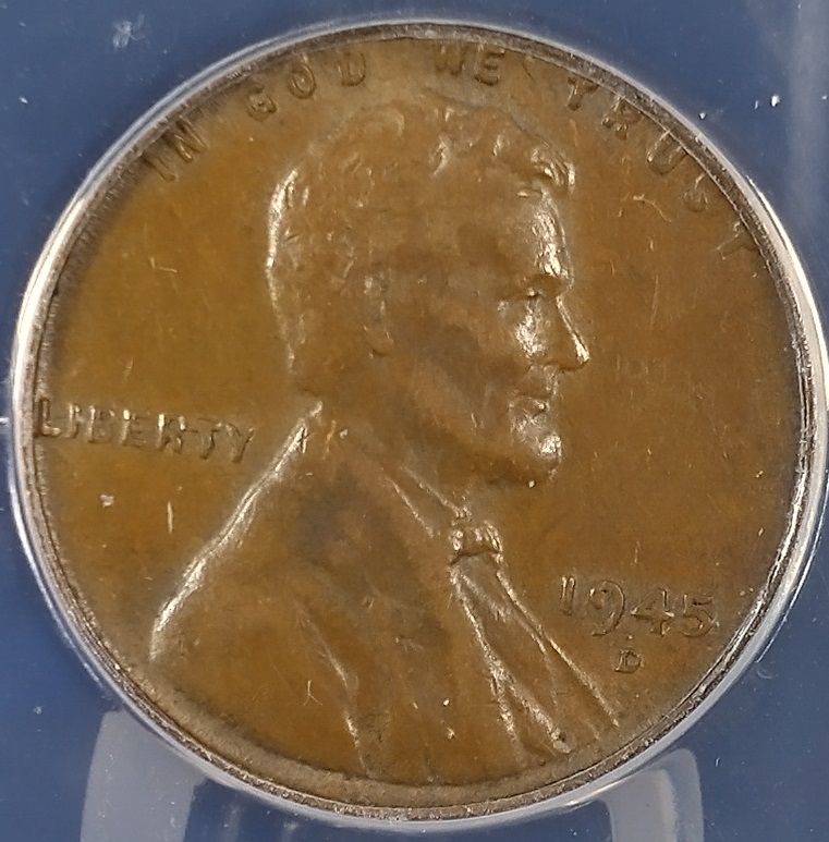 1945-D-ANACS-Major-Reverse-Lamination-Ef40-Lincoln-Wheat-Cent