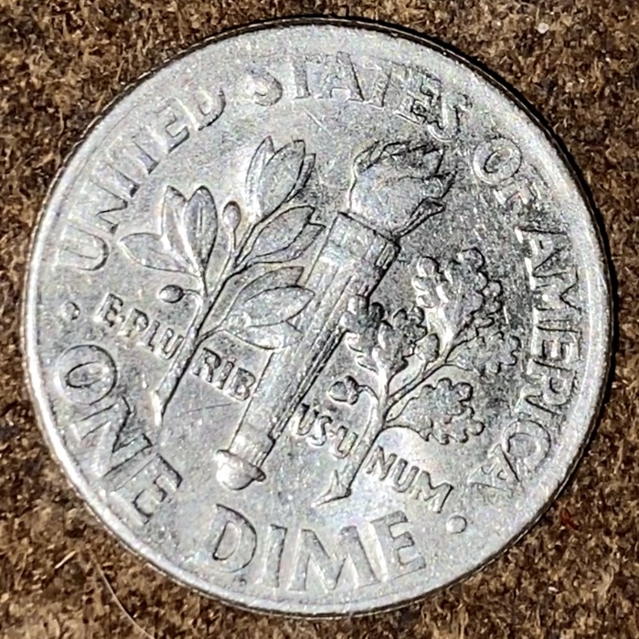 2001-P-Roosevelt-Dime,-Off-Center-Strike-Or-Misaligned-Die?