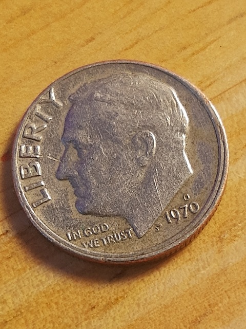 1970-D-Dime-With-High-Relief-Flame-And-Off-Center-Strike-Both-Sides