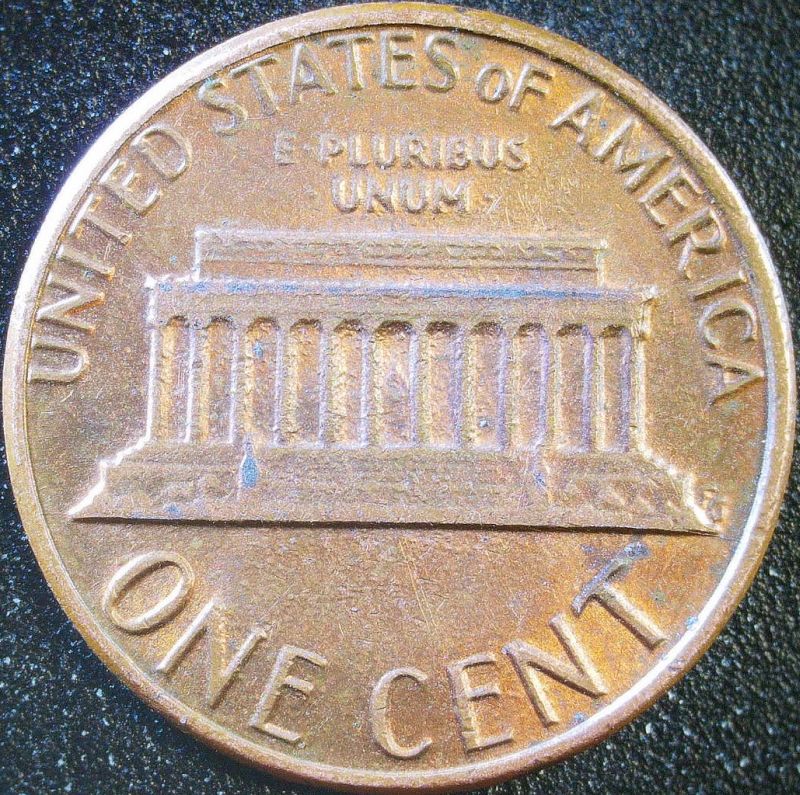 198?-D-Lincoln-Penny-Missing-The-Date-And-Rust-On-Obverse