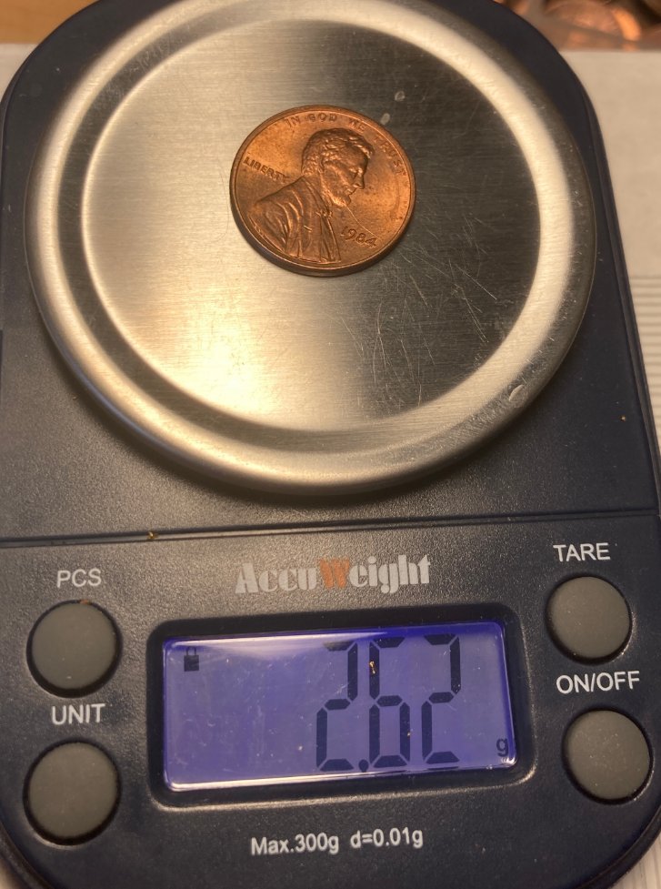 1984-Lincoln-Cent-Weighs-2.62-Grams