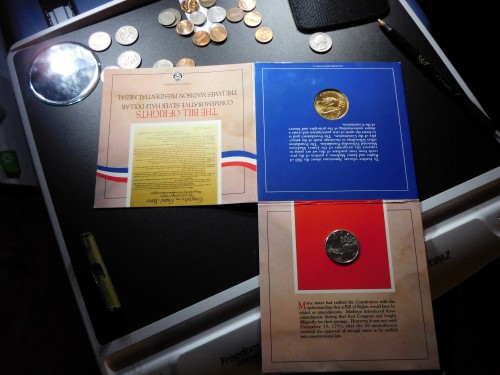 1993-W-Bill-Of-Rights-Silver-Unc-Silver-Dollar-With-1993-P-Madison-Presidential-Medal