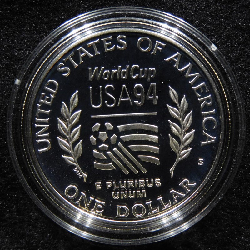 1994-S/P-World-Cup-USA-Silver-Dollar-And-Clad-Half-Dollar-Proofs