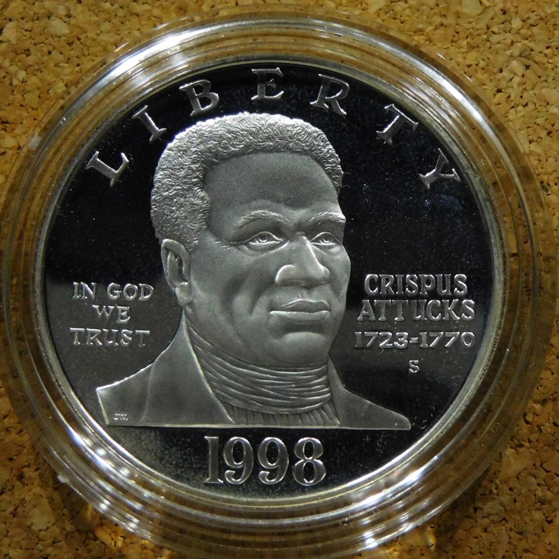 1998-S-Black-Revolutionary-War-Patriots-Proof-Silver-Dollar