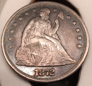 New-Pickup:-1872-Seated-Dollar-For-Grading