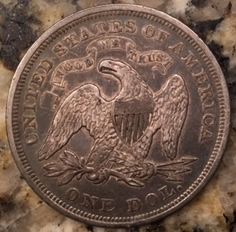 New-Pickup:-1872-Seated-Dollar-For-Grading