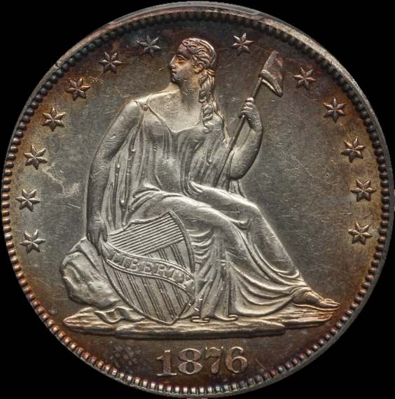 1876-Seated-Half-For-Grading