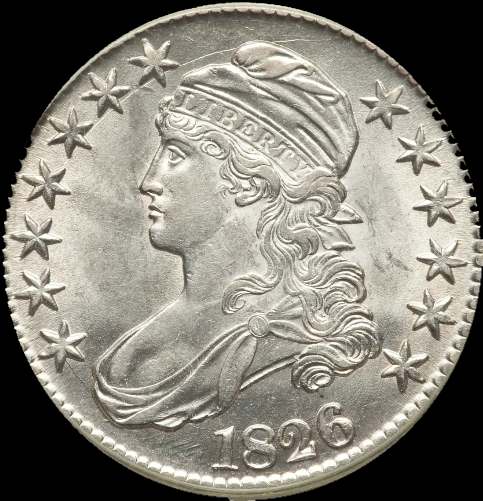 1826-Capped-Bust-Half-For-Grading