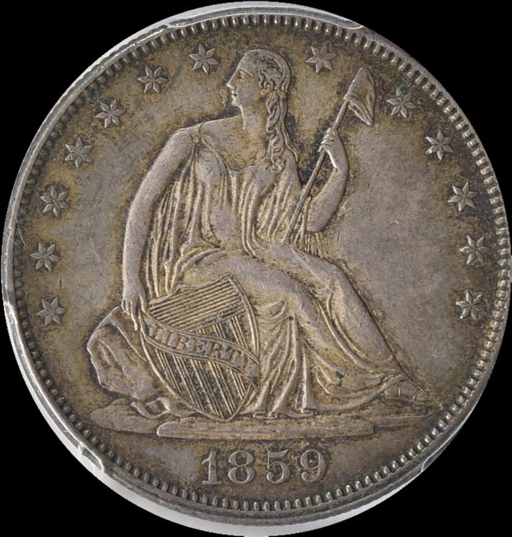 1859-Seated-Half-For-Grading