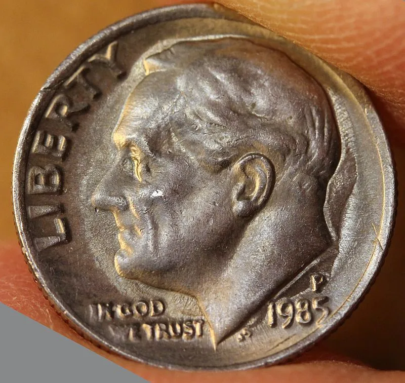 1997--P-Roosevelt-Dime-With-Nice-Sized-Die-Chip?
