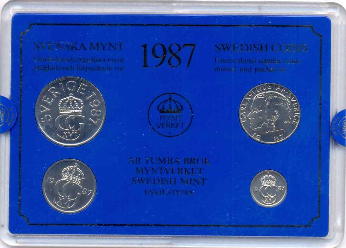 1987-Sweden-Uncirculated-Coins-Set