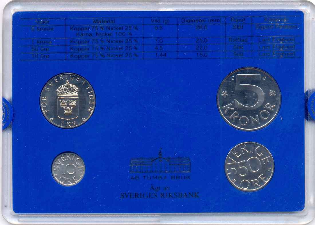 1987-Sweden-Uncirculated-Coins-Set