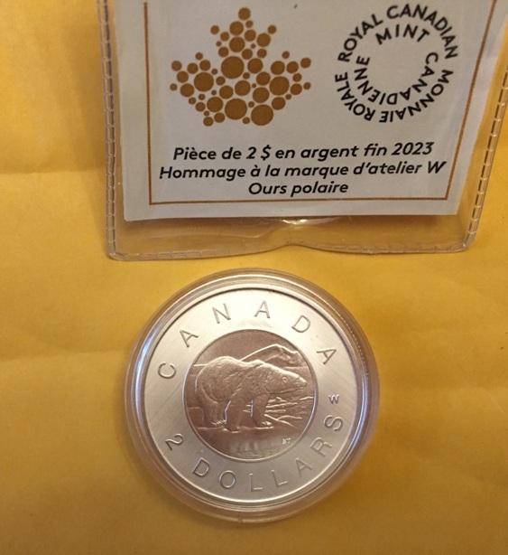 2023-$2-Fine-Silver-Coin---Tribute:-W-Mint-Mark---Polar-Bear