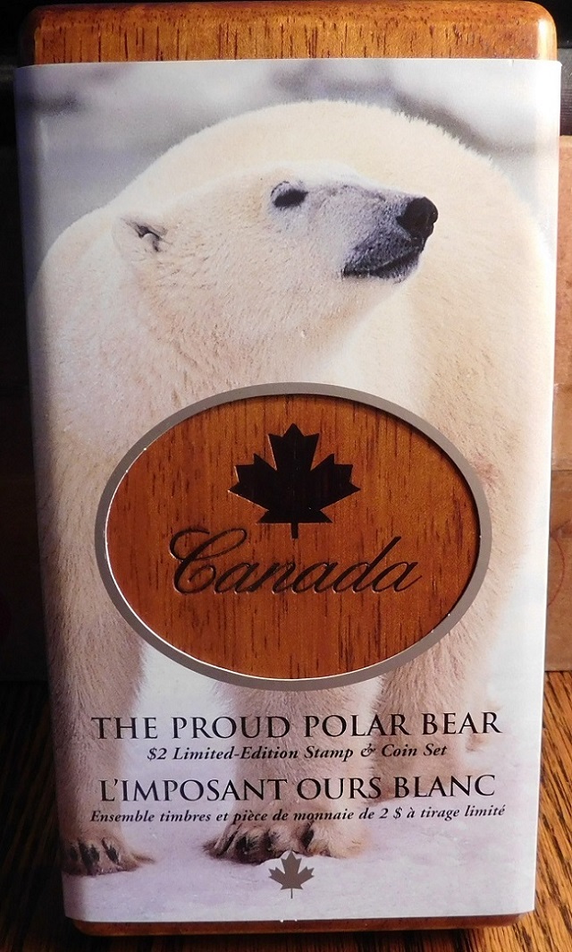 2004-Polar-Bear-Coin-And-Stamp-Set