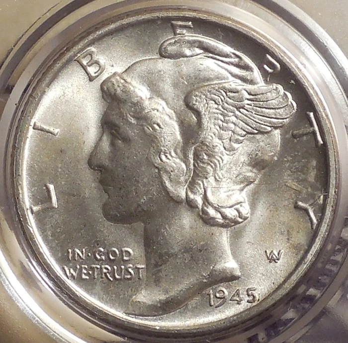 1945-Mercury-Dime-Amost-Full-Band
