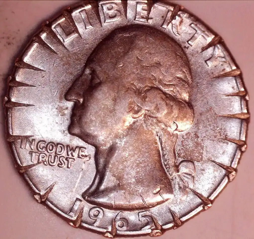 1965-Quarter--Is-This-A-Real-Mint-Error-Or-Damage-Outside?