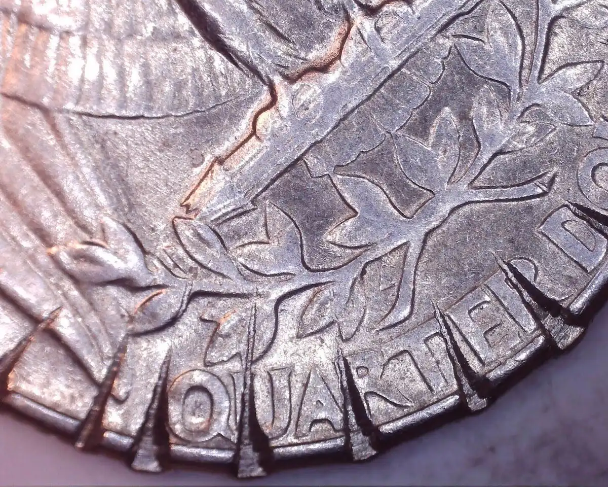 1965-Quarter--Is-This-A-Real-Mint-Error-Or-Damage-Outside?