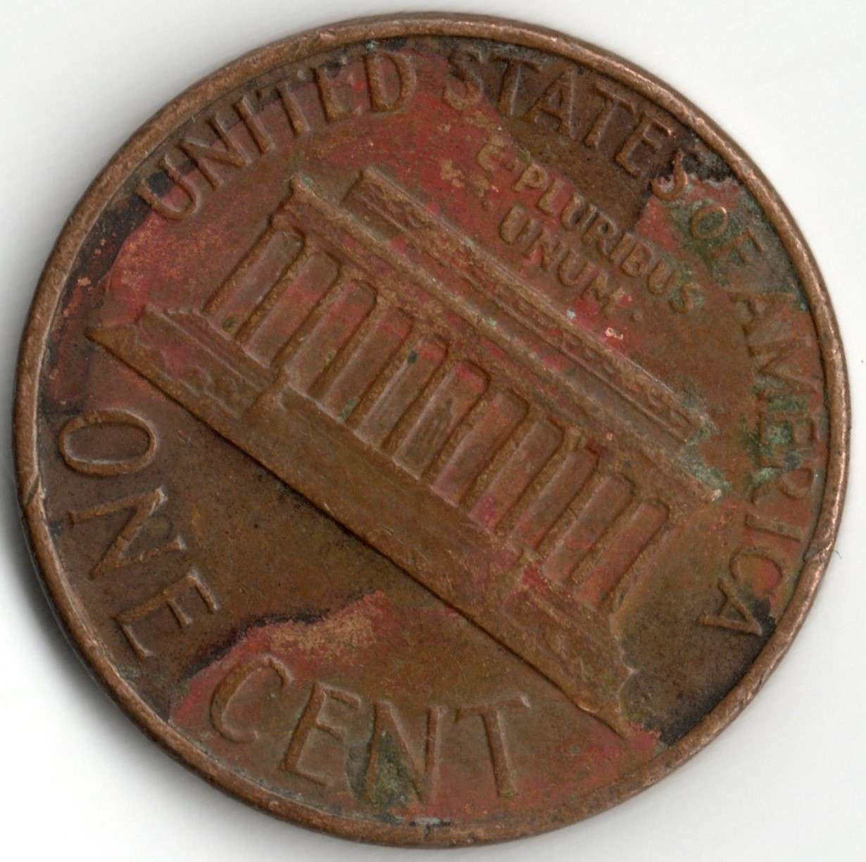 1976-Penny.-Damage?-Lamination-Error?