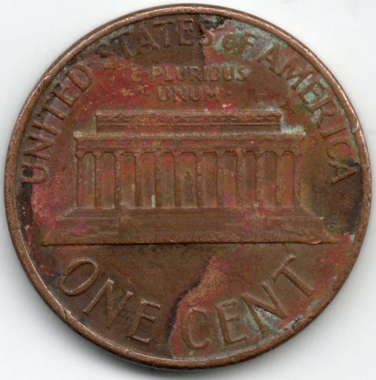 1976-Penny.-Damage?-Lamination-Error?