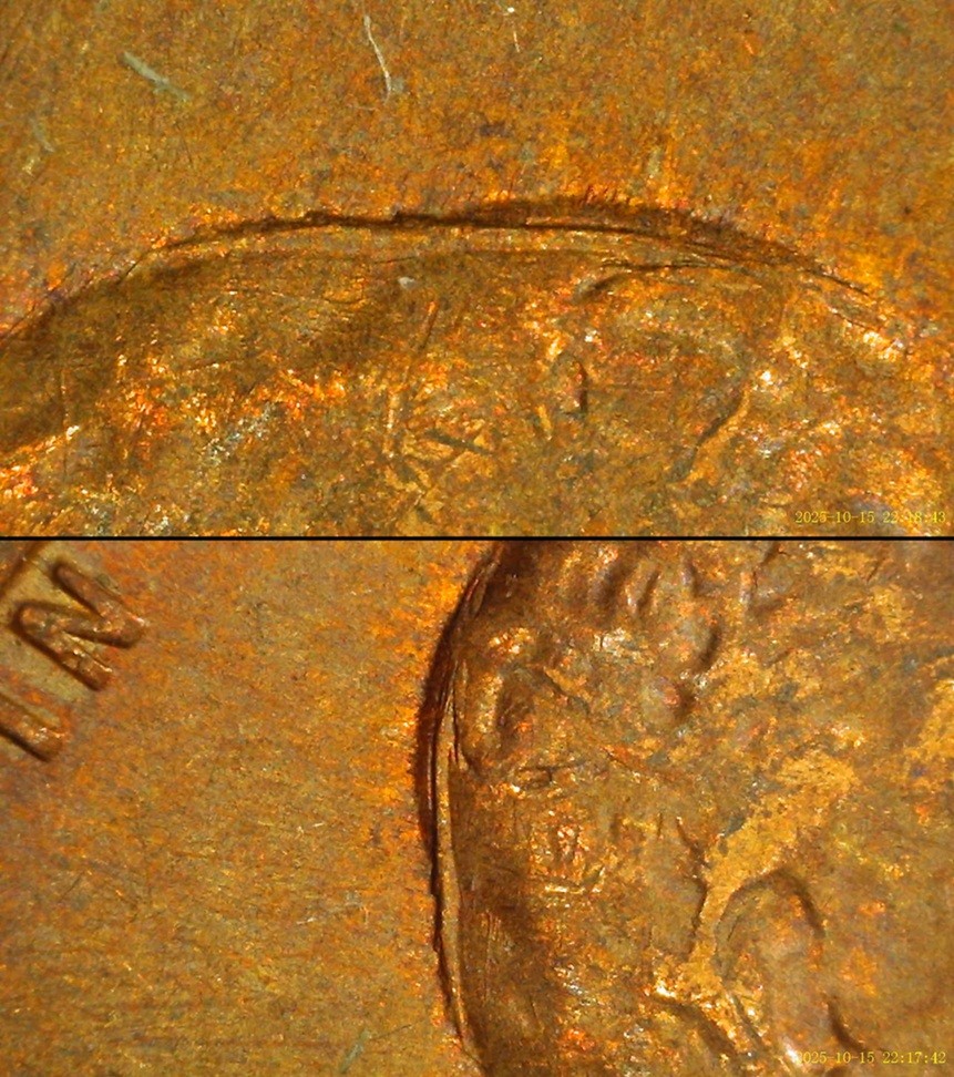 1957-D-LWC-RPM-Strong-Reverse-Die-Clash-&-Odd-Features