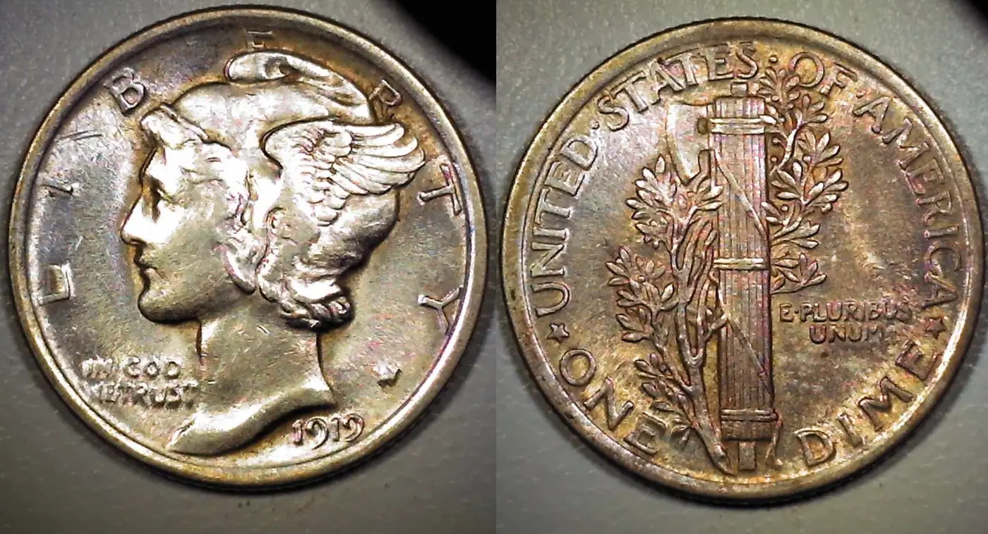 1919-Mercury-Dime-