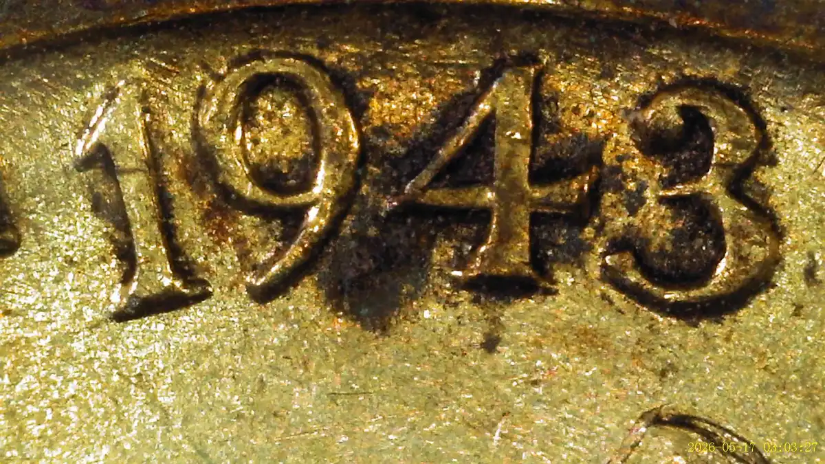1943-P-DDO-/-DDR-Nicer-War-Nickel-W/Lamination