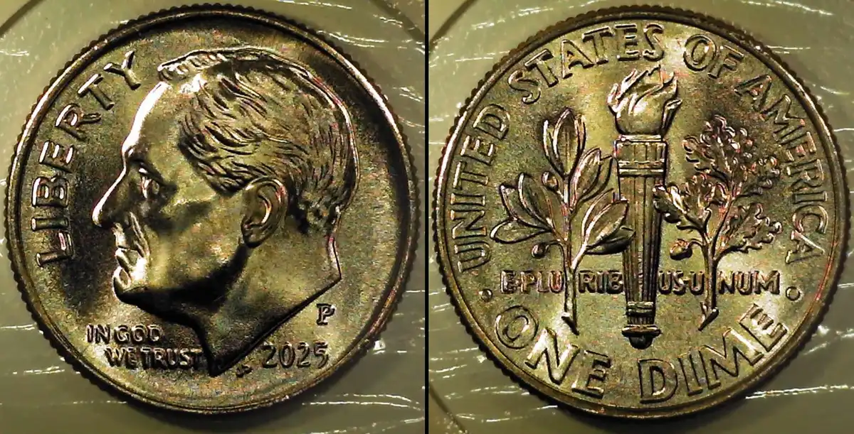 2025-P-Roosevelt-Dime-Obv./Rev.-Die-Clash-&-Crack