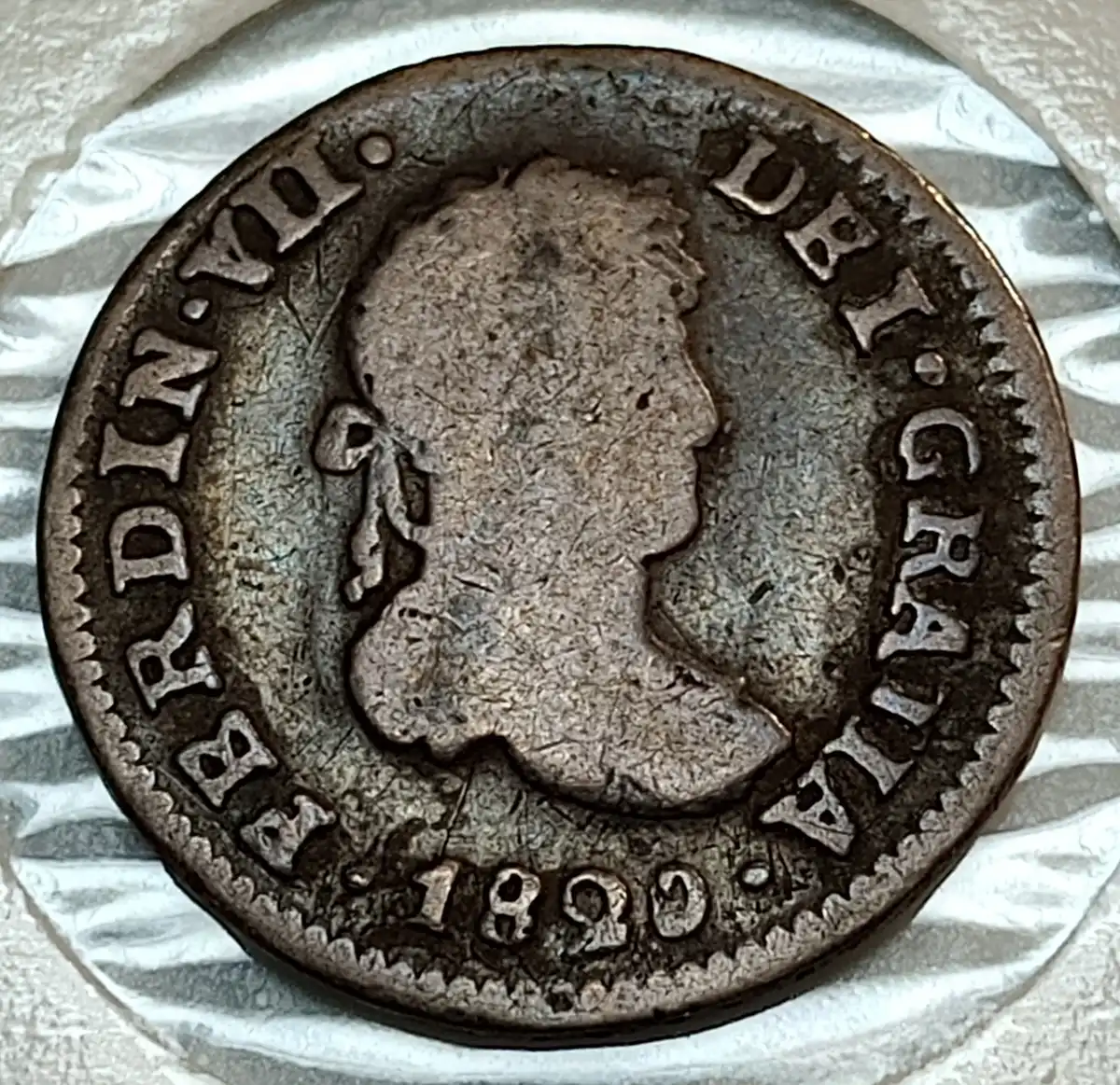 1820-Jj-New-Spain-Mexico---1/2-Real-W/180�-Rotation?