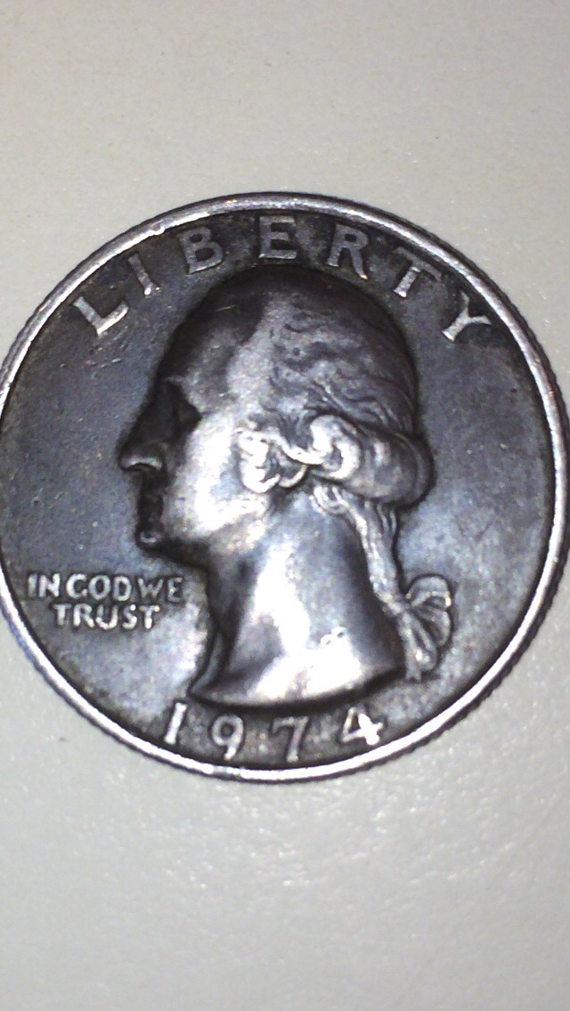 1974-Quarter-With-Amazing-Black/Silver-Color.-Can-Someone-Tell-Me-Why?