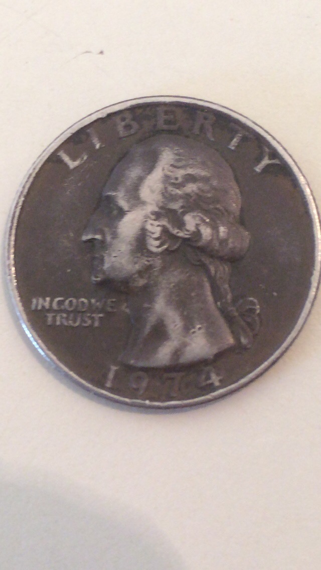 1974-Quarter-With-Amazing-Black/Silver-Color.-Can-Someone-Tell-Me-Why?
