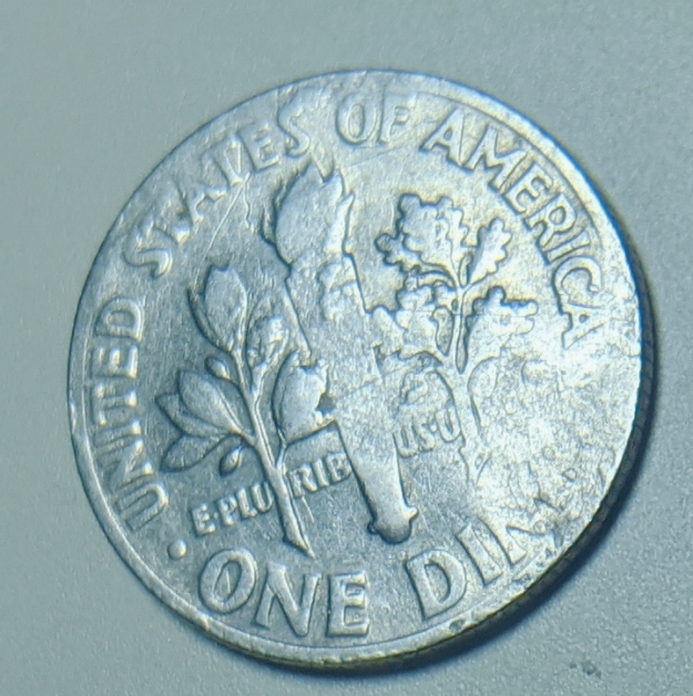 1970-Philly-Dime-Obverse-And-Reverse-Damage-Clash-Strike-Thru?