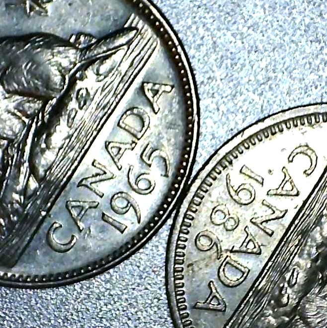 1965-Canadian-5-Cent---Large-Bead?