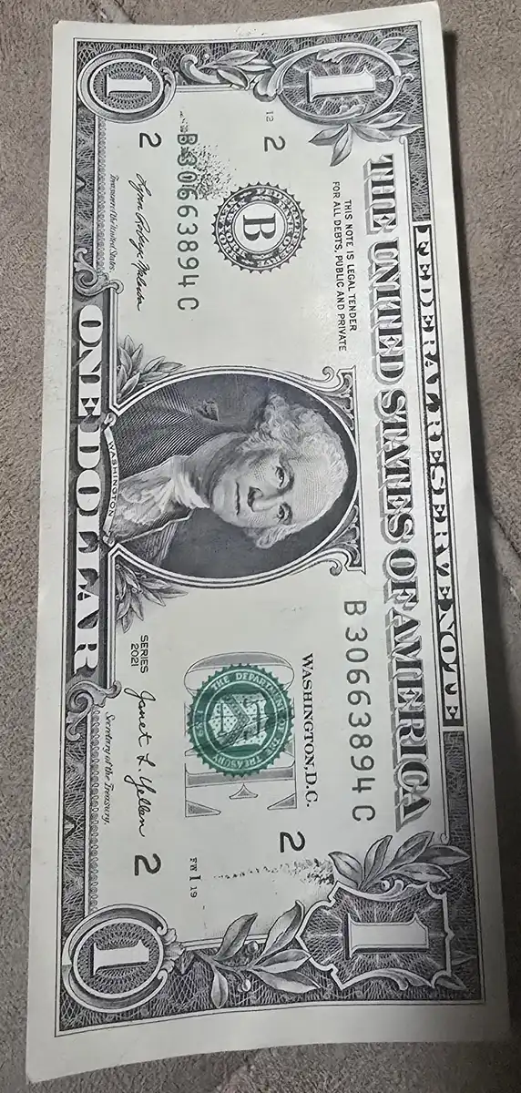 Ink-Tranfer-On2021-1-Dollar-Bill-Possibly?