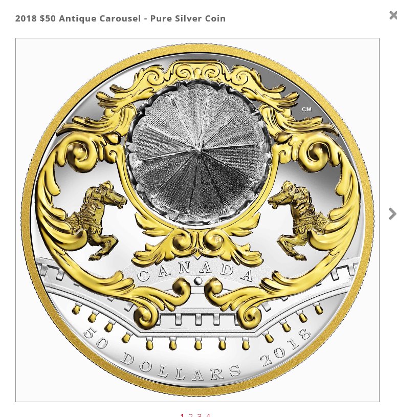 2018-Antique-Carousel,-Release-On-May-16th,-6-Oz,-$749.95,-Mintage-1000-Pcs