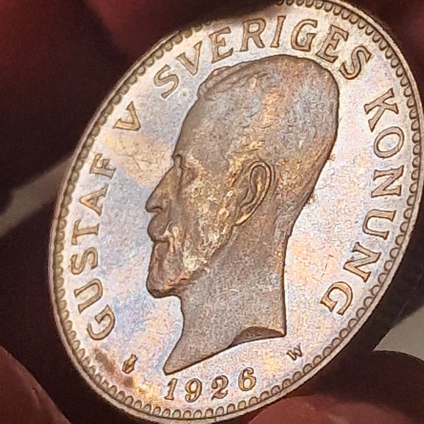 2-Kronor-1926-Sweden-Marked-Proof-Grading-For-Fun