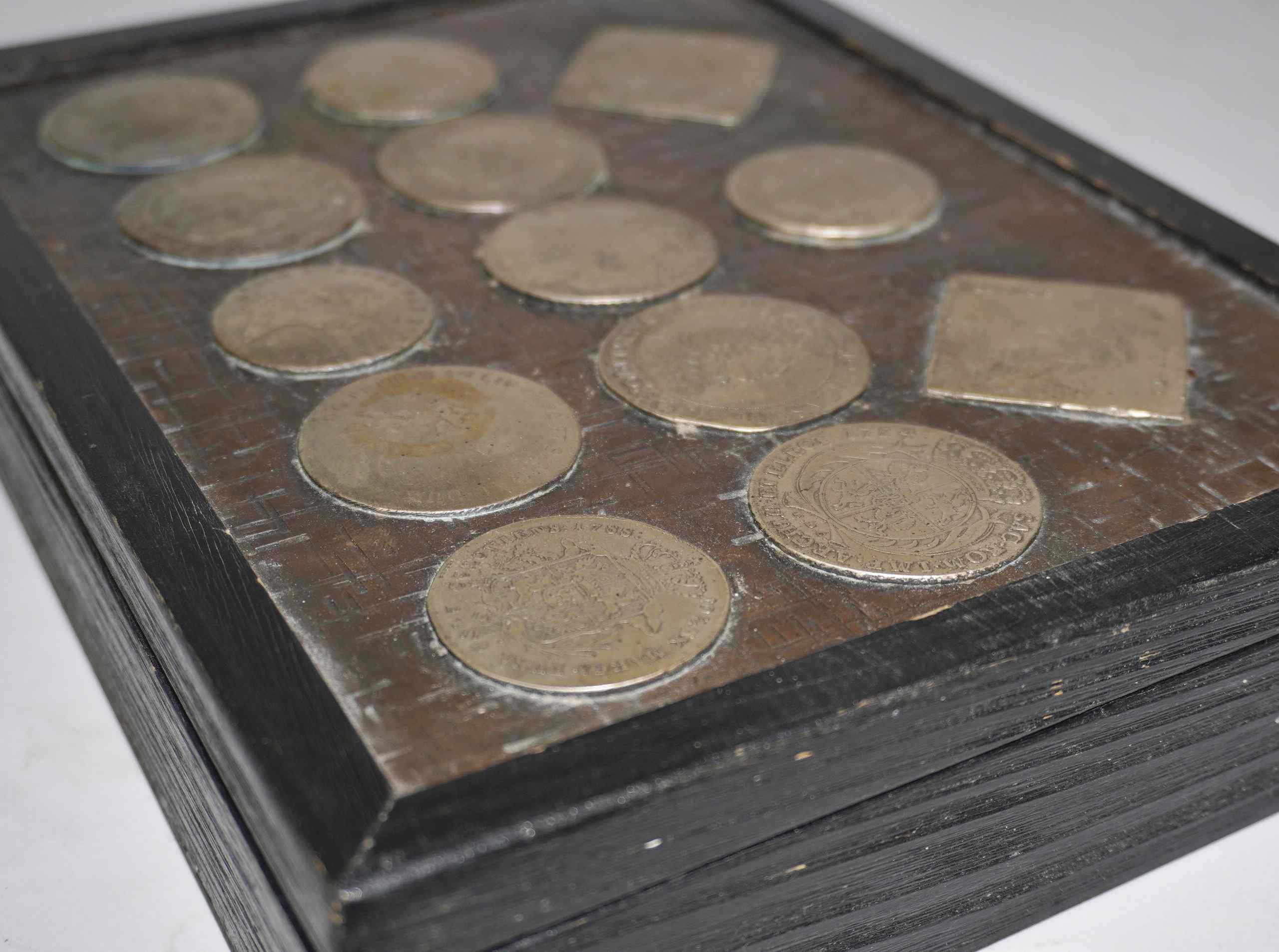 Think-These-Are-Real-Coins-On-The-Lid-Of-Box?-Help-Needed