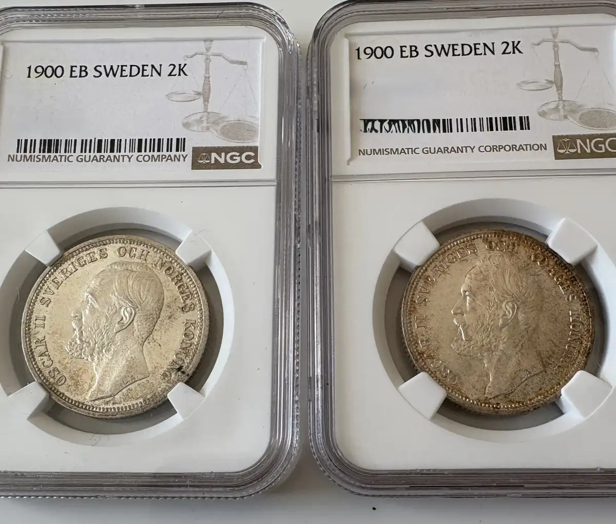 2-Kronor-1900-You-Vs-NGC-For-Fun-Back-To-Back-Two-Examples-Of-The-Same-Coin
