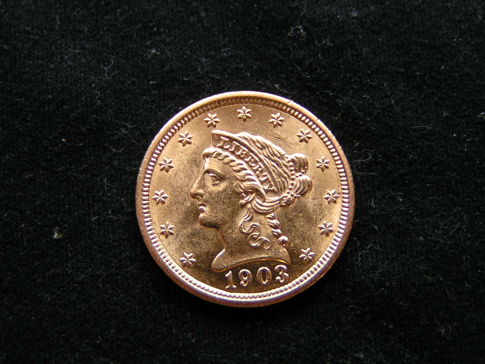 Gold-Type-Set-$1-1853,-$1-1856,-$2.50-1903,-$5-1907,-$10-1894,-$20-1907-D